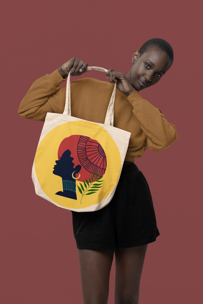 African Melanin Woman Tote Bag