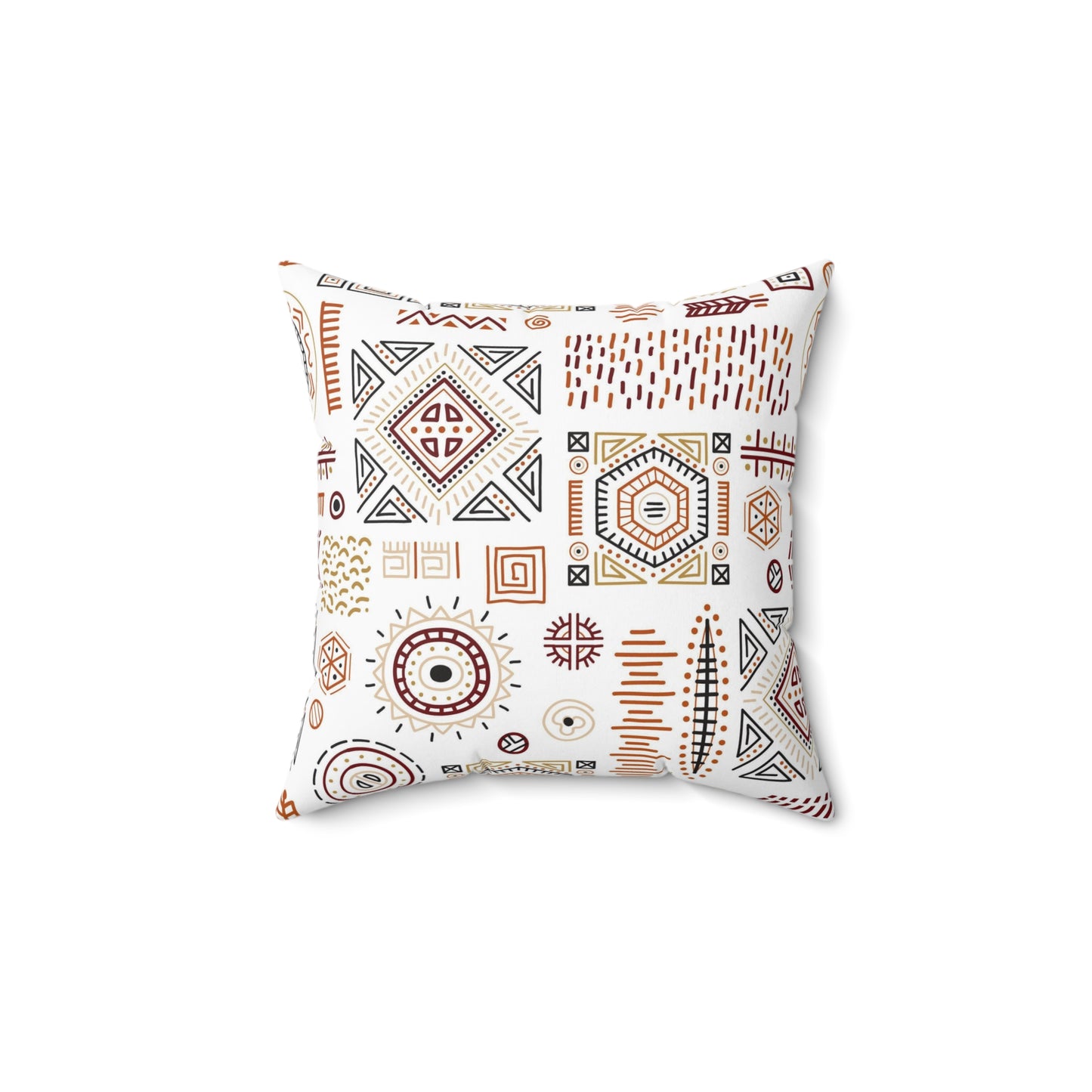 African Tribal Artistry Square Pillow