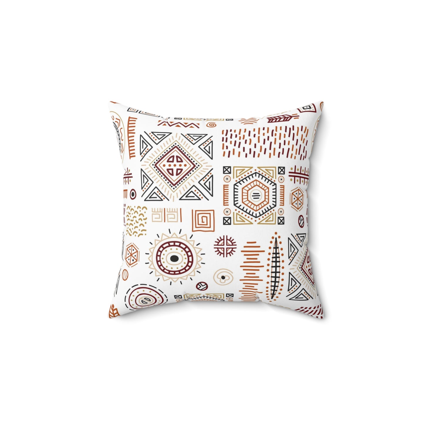 African Tribal Artistry Square Pillow